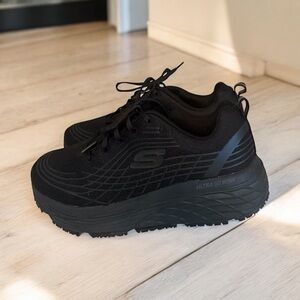 Skechers Work Max Cushioning Elite SR - Women's 10 - Slip Resistant Black